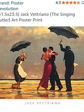 Red Dance Couple Art Print